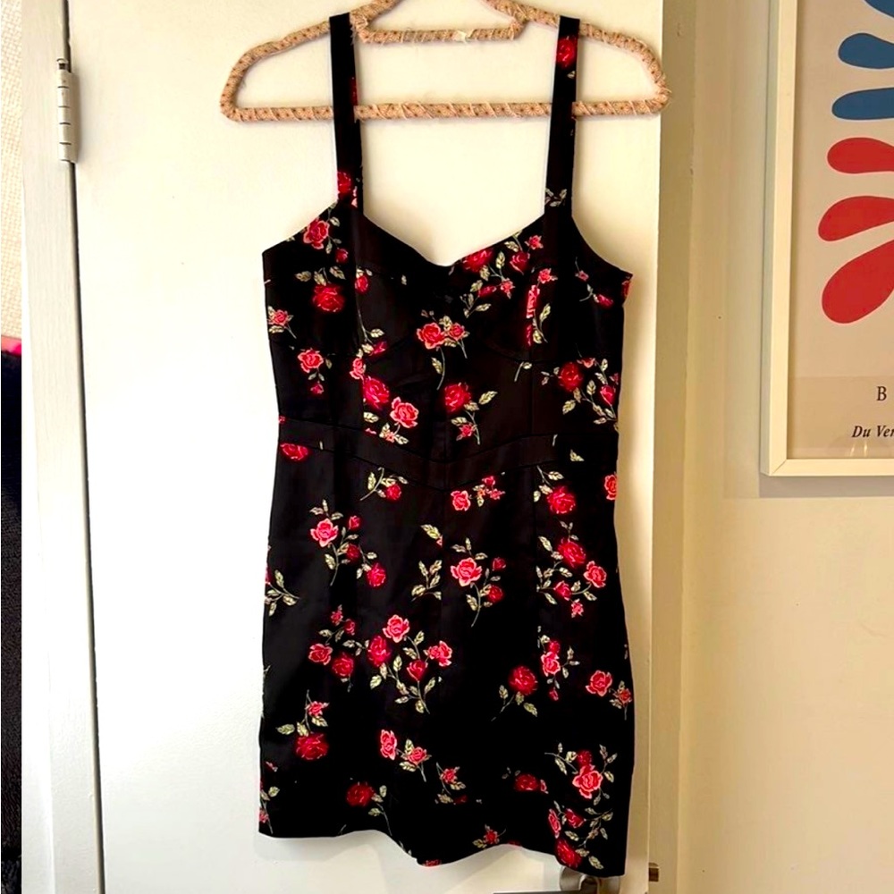For Love & Lemons black slip dress